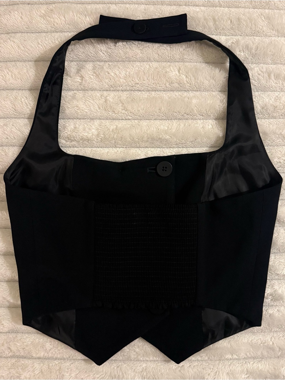 NWOT Aritzia Squareneck Cropped Halter Vest Bombshell Top - Picture 4 of 14
